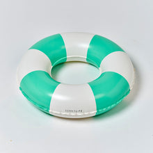 Load image into Gallery viewer, Mini Tube Pool Ring Zest Green Stripe
