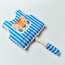 Load image into Gallery viewer, Kids Swim Vest 2-3 Tino the Tiger Blue
