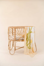 Load image into Gallery viewer, Organic Muslin Swaddle - Fleur Warm Oat: Fleur - Warm Oat
