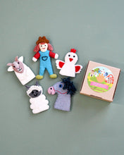 Load image into Gallery viewer, Old MacDonald Farm Animals B, Finger Puppet Set
