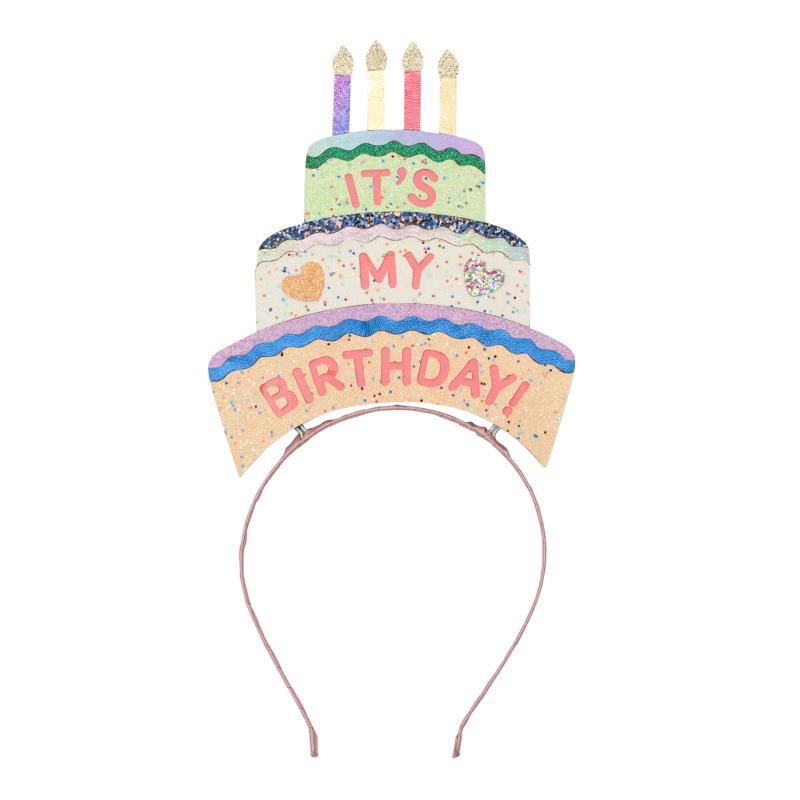 B'day cake headdress MULTI