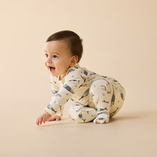 Load image into Gallery viewer, Woolly Whales Organic Zipsuit with Feet

