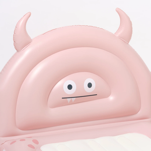 Kids Sleepover Bed Monster Pink