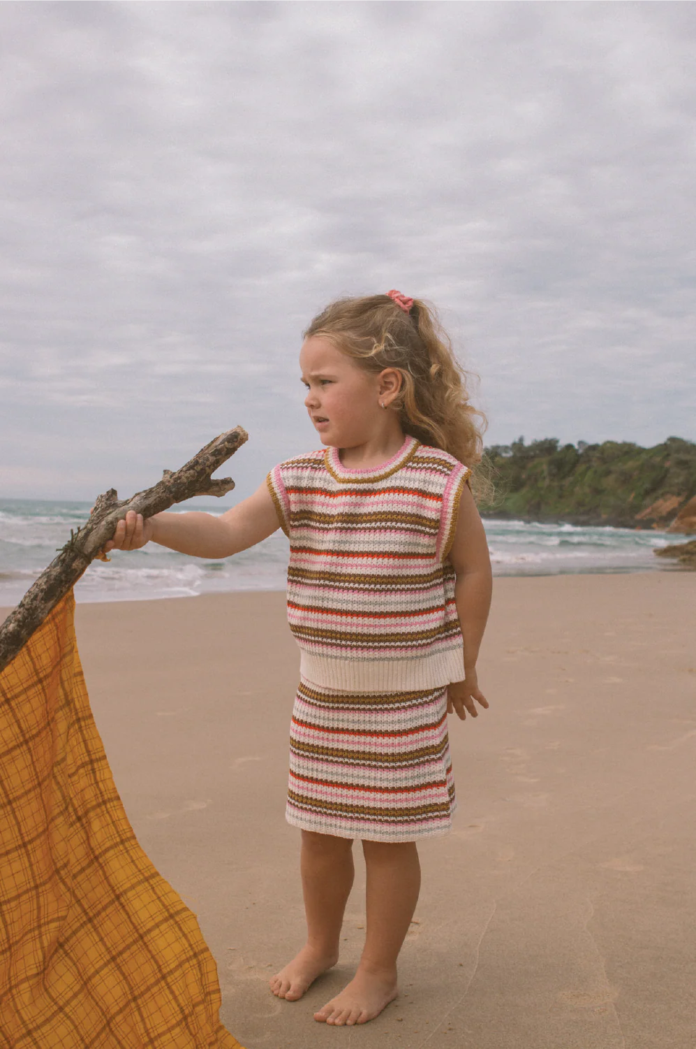Organic Sunshine Stripe Knit Top