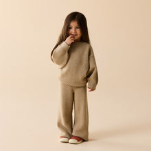 Load image into Gallery viewer, Marshmallow Organic Knitted Bubble Pant
