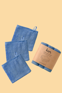 Wash Cloths 3 Pack | Blue Shadow