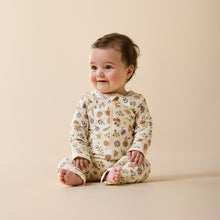 Load image into Gallery viewer, Maple Glow Organic Zipsuit with Feet
