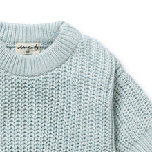 Load image into Gallery viewer, Cloud Blue Organic Knitted Jumper
