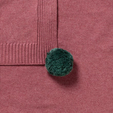 Load image into Gallery viewer, Rhubarb Organic Knitted Blanket
