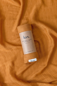 organic swaddle - Caramel