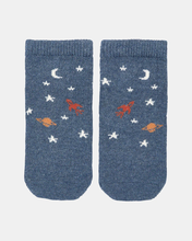 Load image into Gallery viewer, Organic Baby Socks Jacquard Space Race

