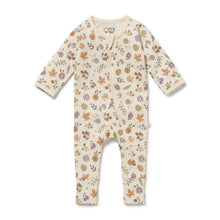 Load image into Gallery viewer, Maple Glow Organic Zipsuit with Feet
