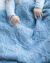 Load image into Gallery viewer, Organic Blanket Bowie Bluebell
