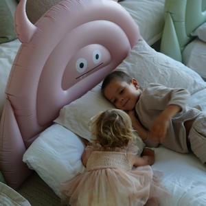 Kids Sleepover Bed Monster Pink