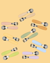 Load image into Gallery viewer, Silicone Cutlery Set | Sage
