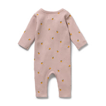 Load image into Gallery viewer, Mini Mando Organic Waffle Ruffle Zipsuit
