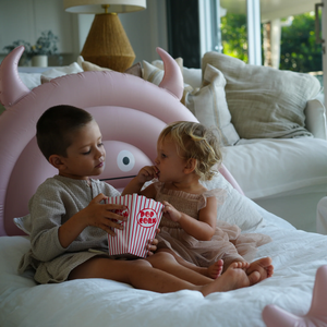 Kids Sleepover Bed Monster Pink