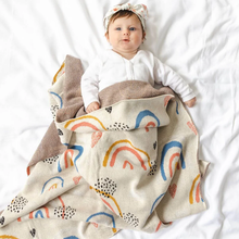 Load image into Gallery viewer, Rosy Rainbow Blanket
