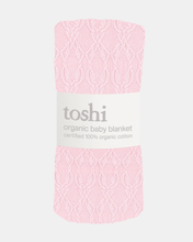 Load image into Gallery viewer, Organic Blanket Bowie Misty Rose
