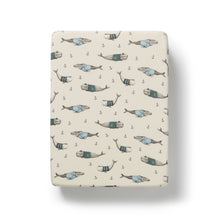 Load image into Gallery viewer, Woolly Whales Organic Bassinet Sheet
