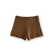 Load image into Gallery viewer, Organic Milano Knit Shorts - Brownie
