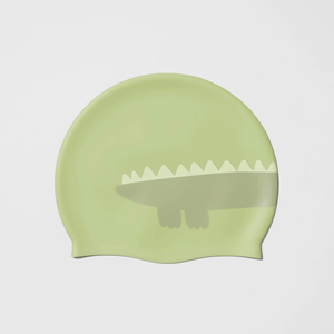 Kids Swimming Cap Cookie The Croc Light Khaki