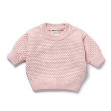 Load image into Gallery viewer, Marshmellow Organic Knitted Bubble Jumper
