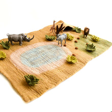 Load image into Gallery viewer, Large Safari Play Mat Playscape

