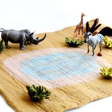 Load image into Gallery viewer, Large Safari Play Mat Playscape
