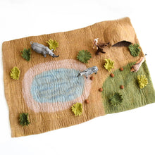 Load image into Gallery viewer, Large Safari Play Mat Playscape
