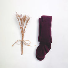 Load image into Gallery viewer, Cotton Tights - Wine
