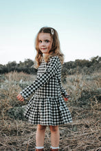 Load image into Gallery viewer, Girls Frankie Dress - Black Check
