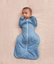 Load image into Gallery viewer, Swaddle Up 2.5T Quilted Stretch Cotton Pebbles Storm Blue
