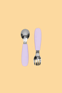 Silicone Cutlery Set - Lilac