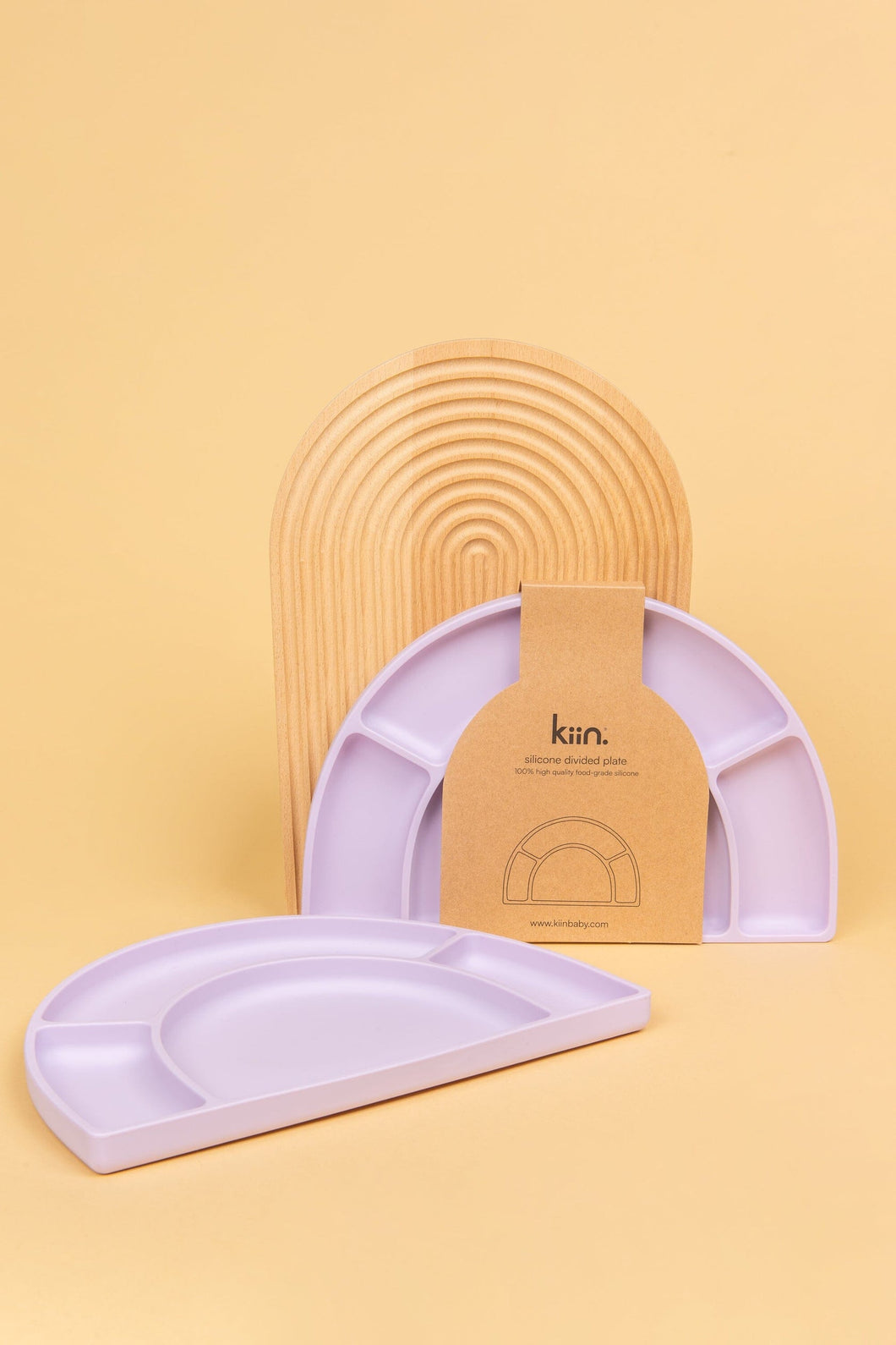 Silicone Divided Plate - Lilac