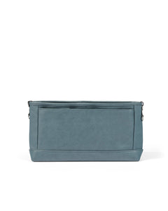 Signature Pram Caddy - Stone Blue Faux Leather