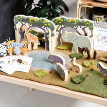 Load image into Gallery viewer, Large Safari Play Mat Playscape
