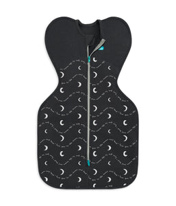 Swaddle Up 1.5T Stretch Cotton Fleece Moon And Back Charcoal
