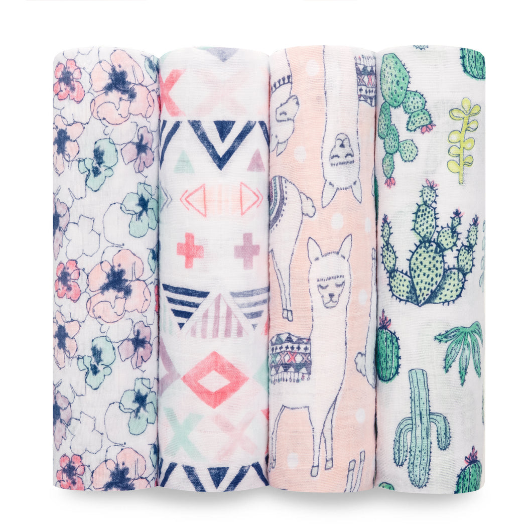 trail blooms 4-pack swaddles