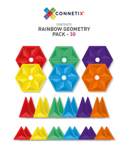 Connetix Tiles - 30 Piece Geometry Pack