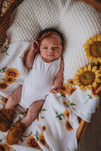 Load image into Gallery viewer, Snuggle Hunny Kids Organic Muslin Wrap, Baby Wrap, swaddle, Sunflower snuggle hunny organic wrap
