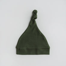 Load image into Gallery viewer, Olive Ribbed Knotted Beanie
