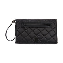 Load image into Gallery viewer, Nappy Change Mat | Black Diamond Quilt
