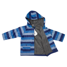 Load image into Gallery viewer, Striped Raincoat Navy
