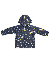 Load image into Gallery viewer, Space Rocket Raincoat - Navy
