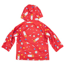 Load image into Gallery viewer, Space Rocket Raincoat - Red
