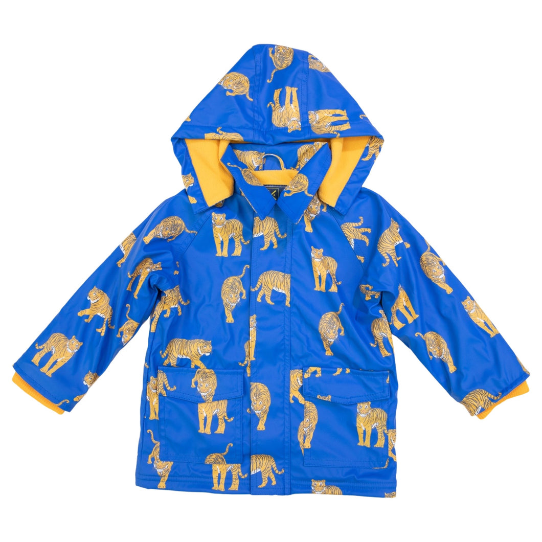 Tiger Raincoat - Blue