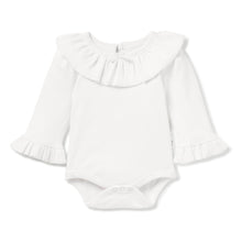 Load image into Gallery viewer, Snow Rib Ruffle Onesie
