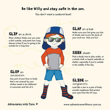Load image into Gallery viewer, The Adventures of Willy and his Sunburnt Bum!
