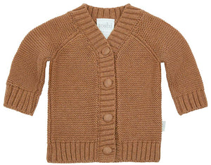 Organic Cardigan Andy - Walnut